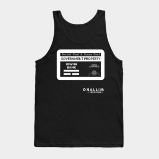 Social Credit Score Card Tank Top